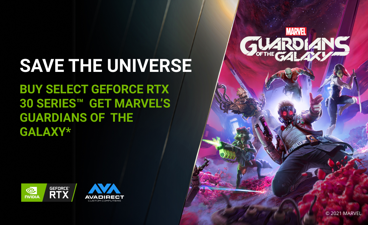 Buy Select GeForce RTX 30 Series, Get Marvel’s Guardians of the Galaxy (Standard Edition)
