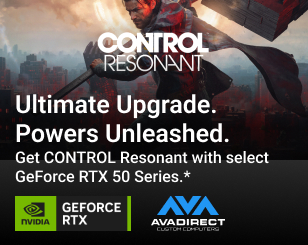 Get CONTROL Resonant with select GeForce RTX 50 Series.