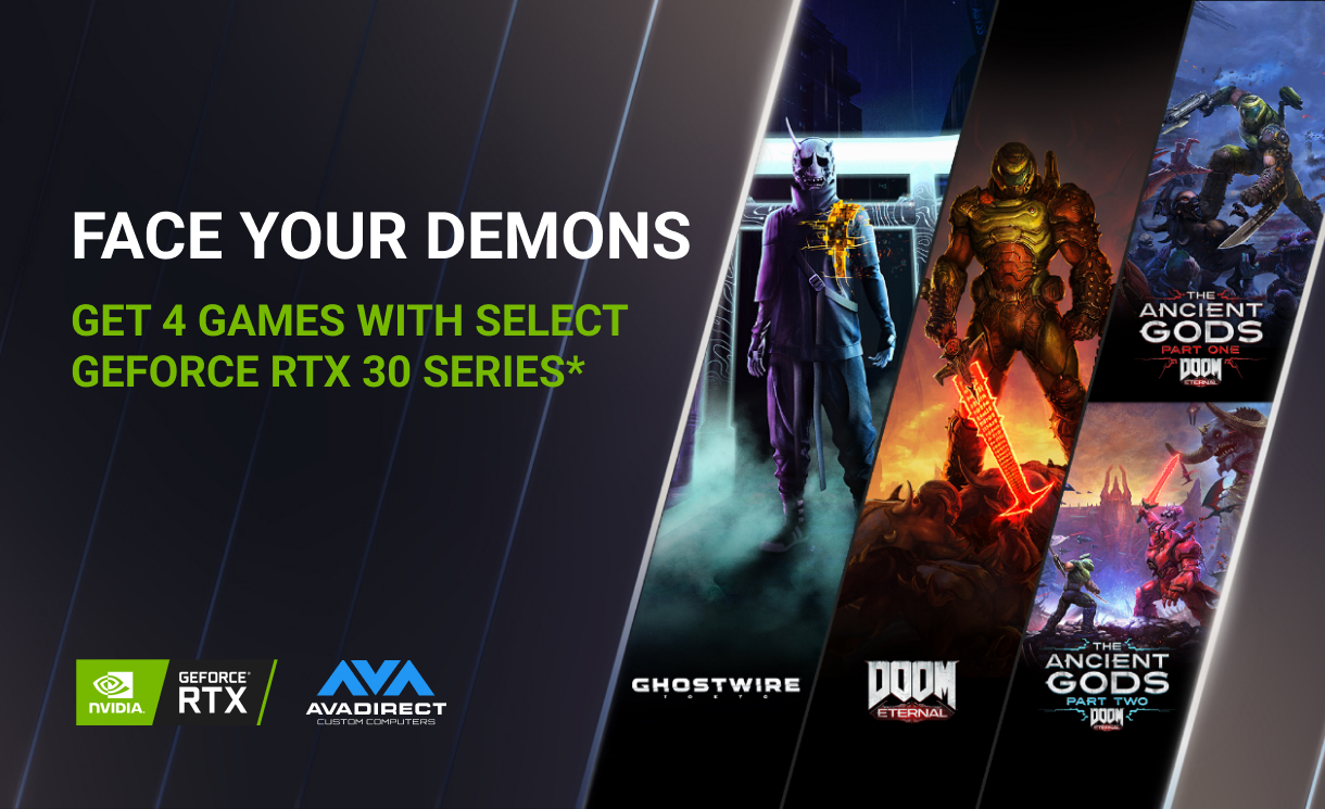 Get 4 Games with Select GeForce RTX 30 Series Products